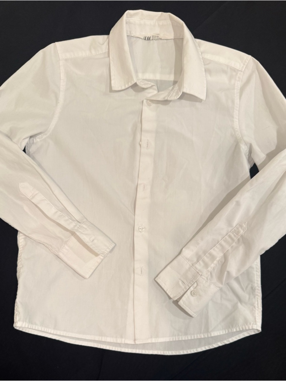 H&M White Boys' Classic Button-Down Shirt